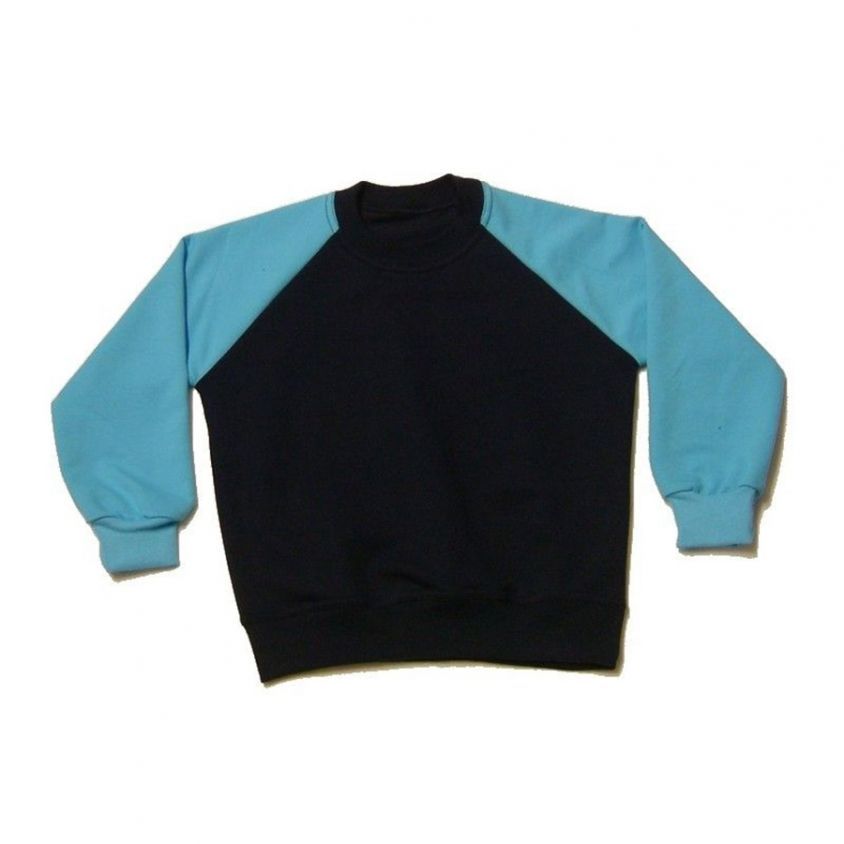 Felpa Girocollo Raglan Bicolore manica lunga